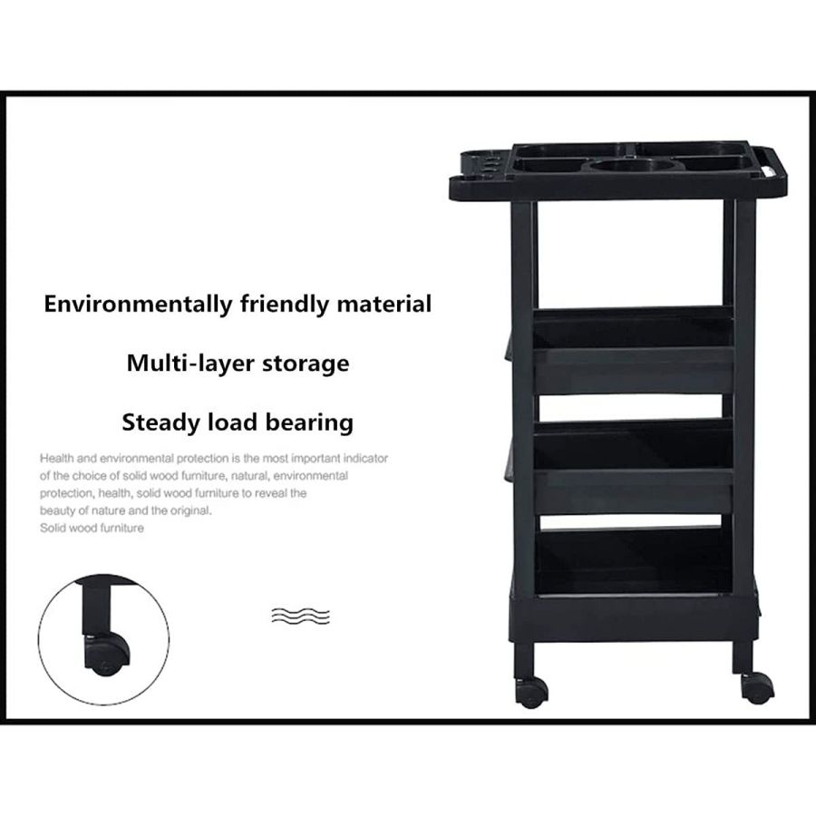 Professional Beauty Organizer Rolling Trolley for Salon